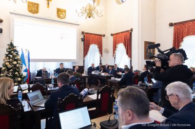 zdjęcie z sesji Rady Miasta Rzeszowa, fot. Grzegorz Bukała, Urząd Miasta Rzeszowa